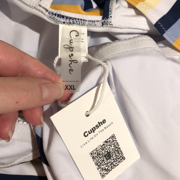 Cupshe | NWT Striped One Piece Bathing Suit - Picture 14 of 15